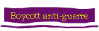Boycott anti-guerre