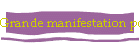 Grande manifestation pour la Paix